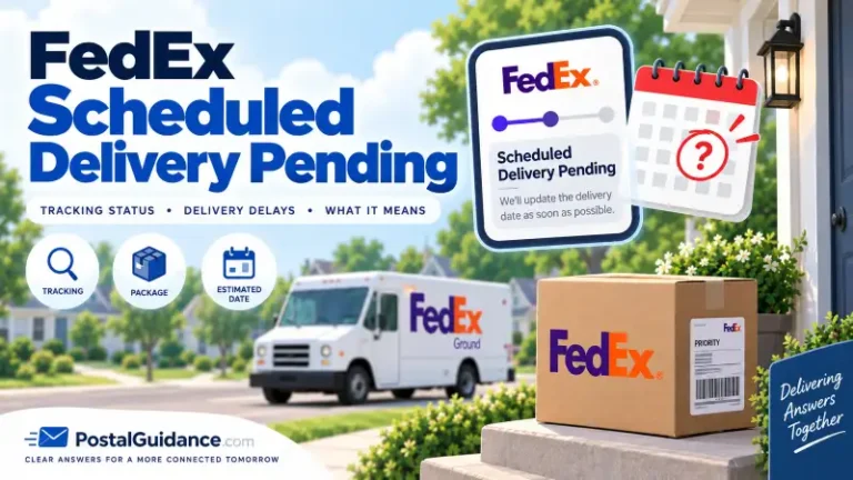 FedEx Scheduled Delivery Pending