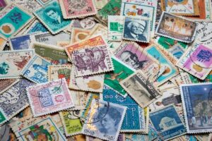 how many stamps in a book