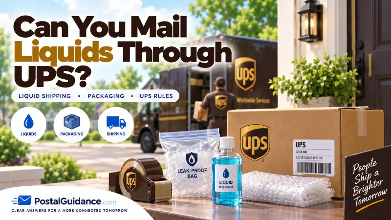 Can You Mail Liquids Through UPS