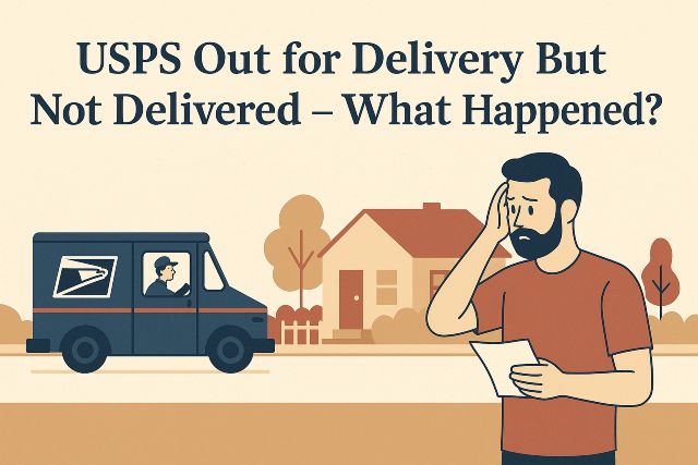 USPS out for delivery but not delivered