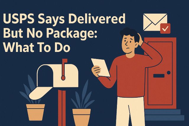 USPS says delivered but no package