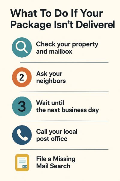 what to do if your package isn't delivered