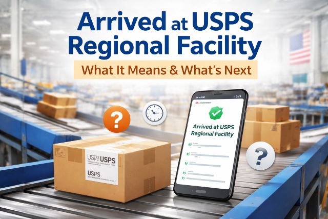 arrived at usps regional facility