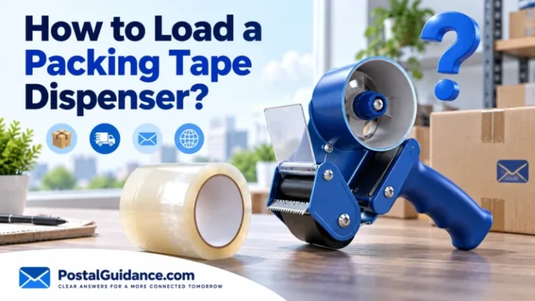 Question about loading a packing tape dispenser beside an empty dispenser and separate tape roll.